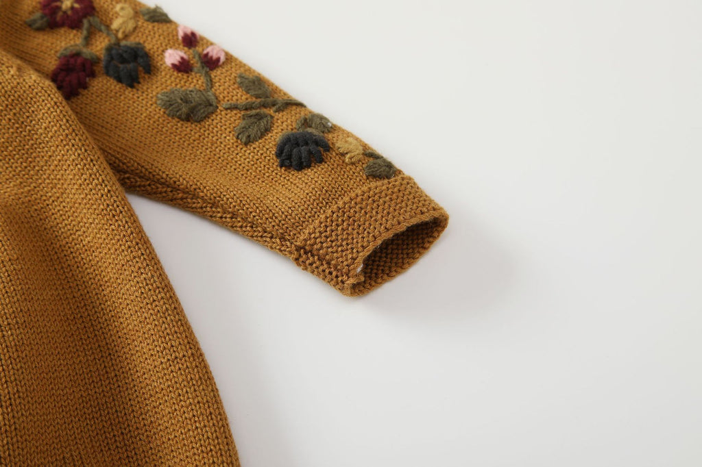 Embroidered Wool Wrap Suit