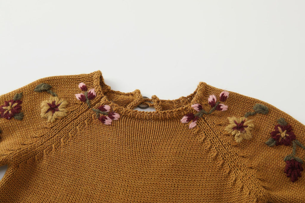 Embroidered Wool Wrap Suit