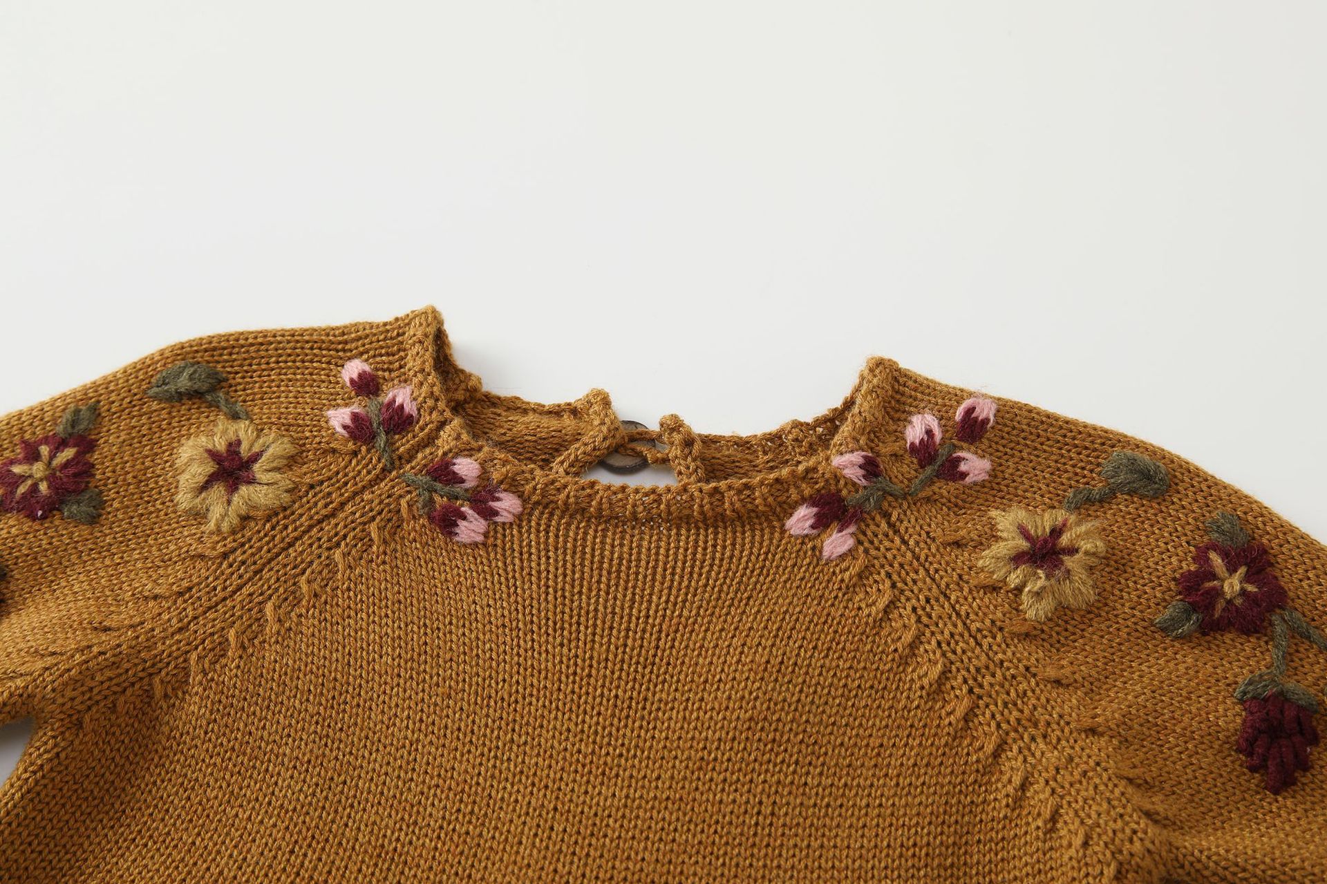 Embroidered Wool Wrap Suit