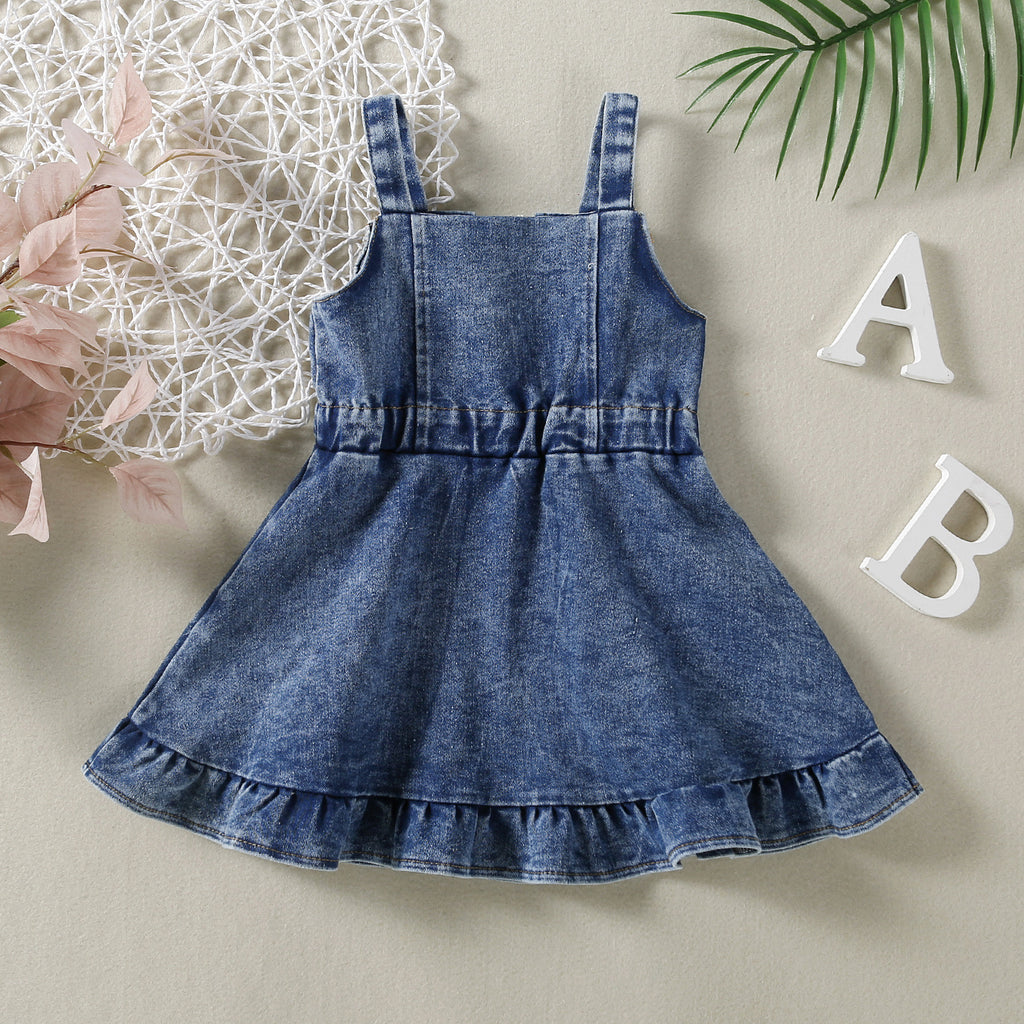 Baby Girl Denim Pinafore Dress