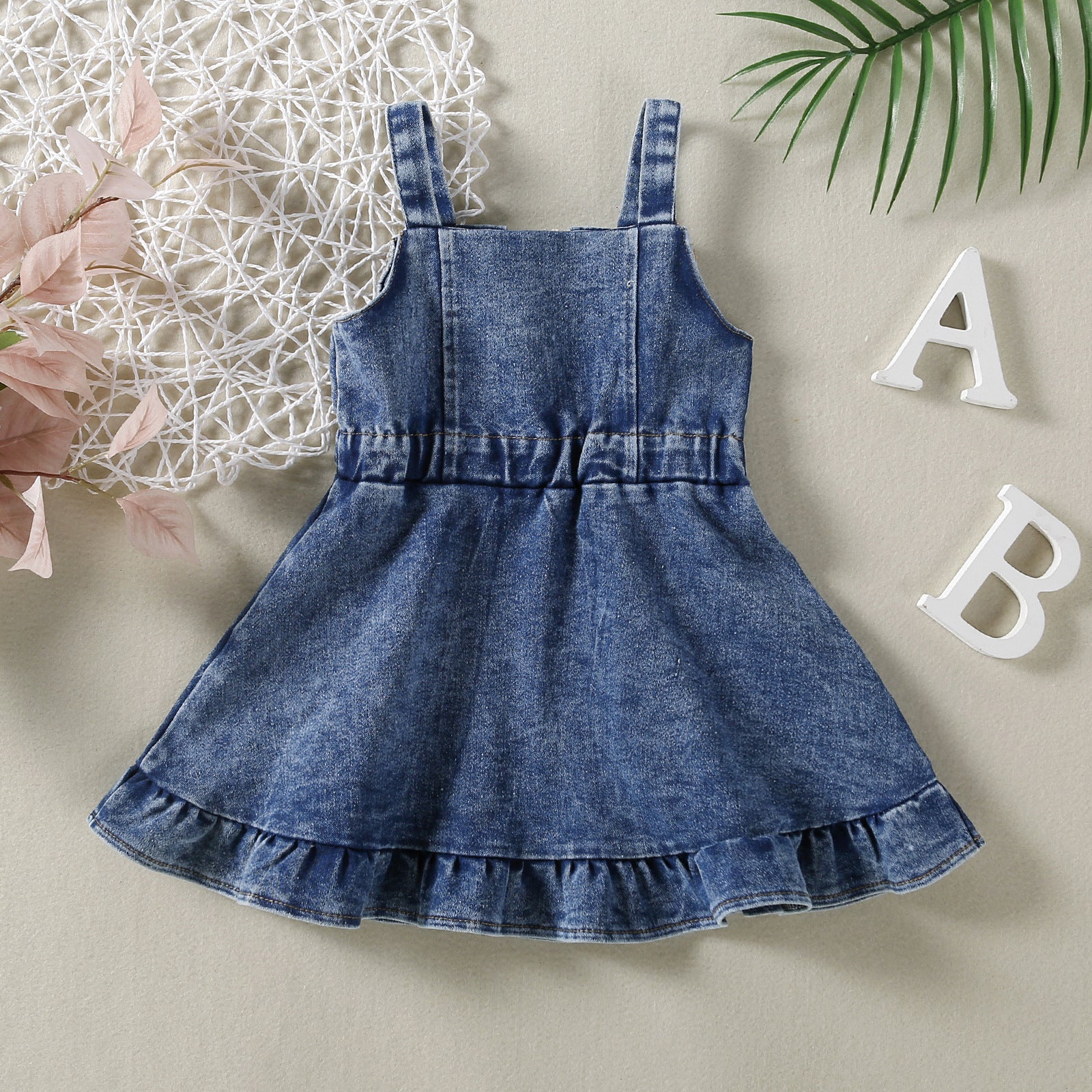 Baby Girl Denim Pinafore Dress