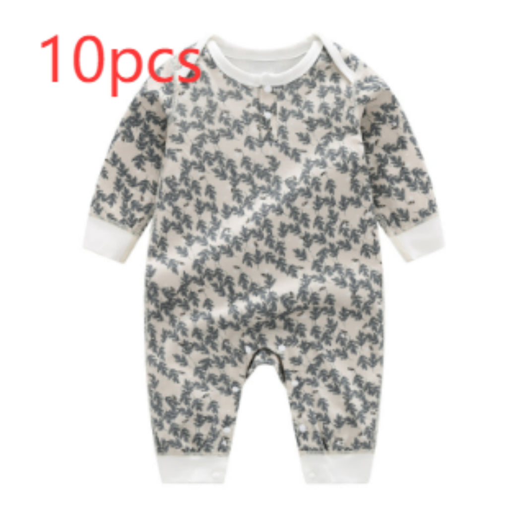 Spring And Autumn Organic Cotton Baby Jumpsuit
