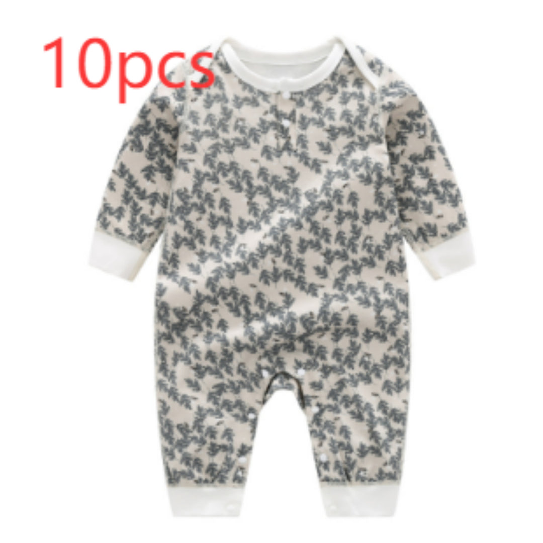 Spring And Autumn Organic Cotton Baby Jumpsuit