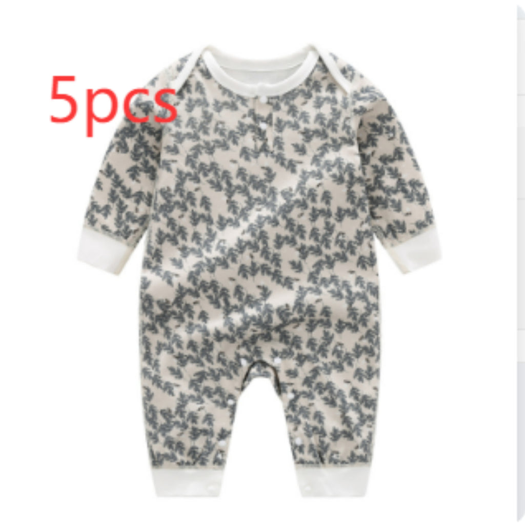 Spring And Autumn Organic Cotton Baby Jumpsuit