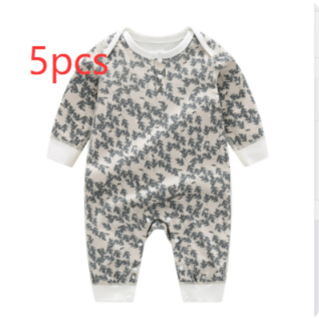 Spring And Autumn Organic Cotton Baby Jumpsuit