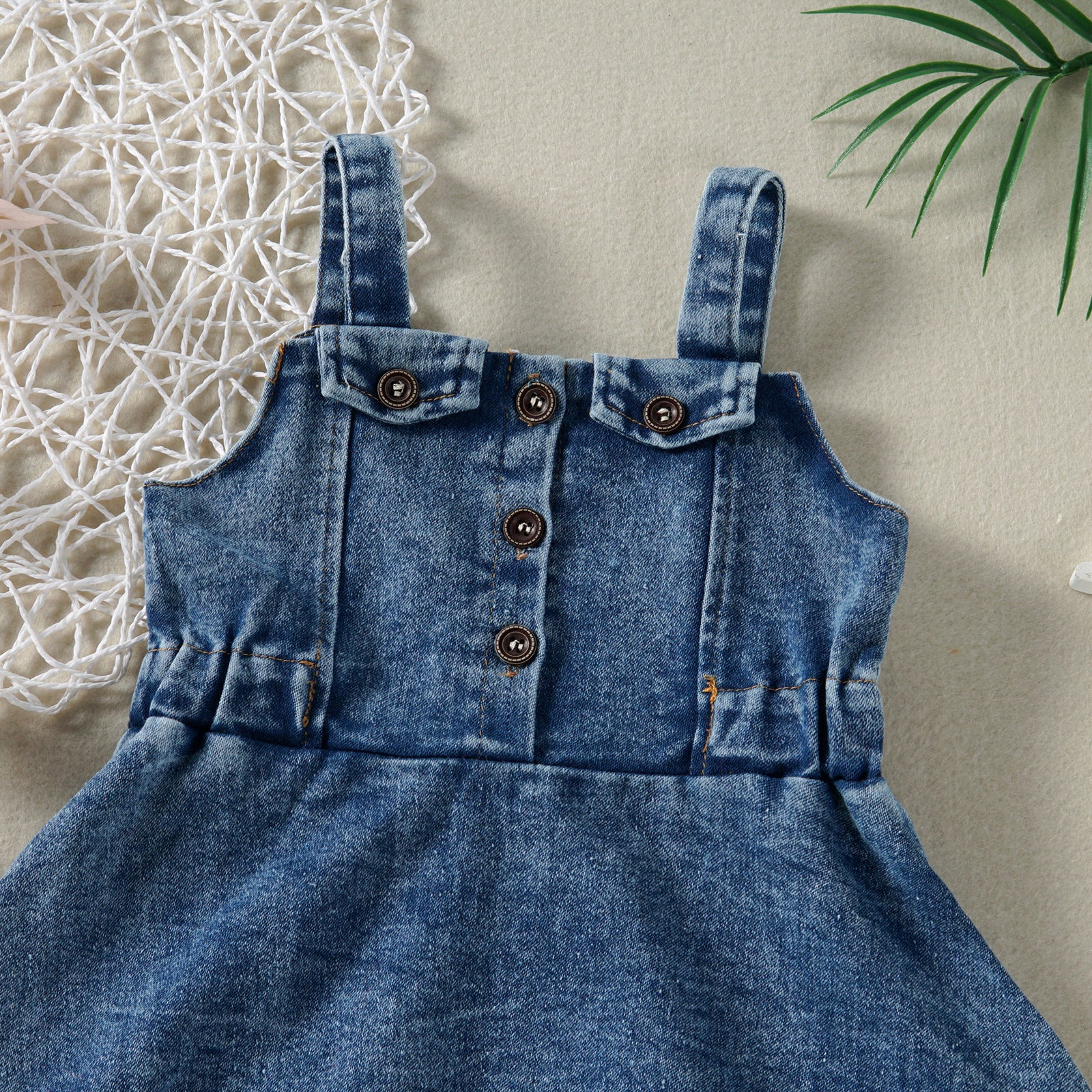 Baby Girl Denim Pinafore Dress