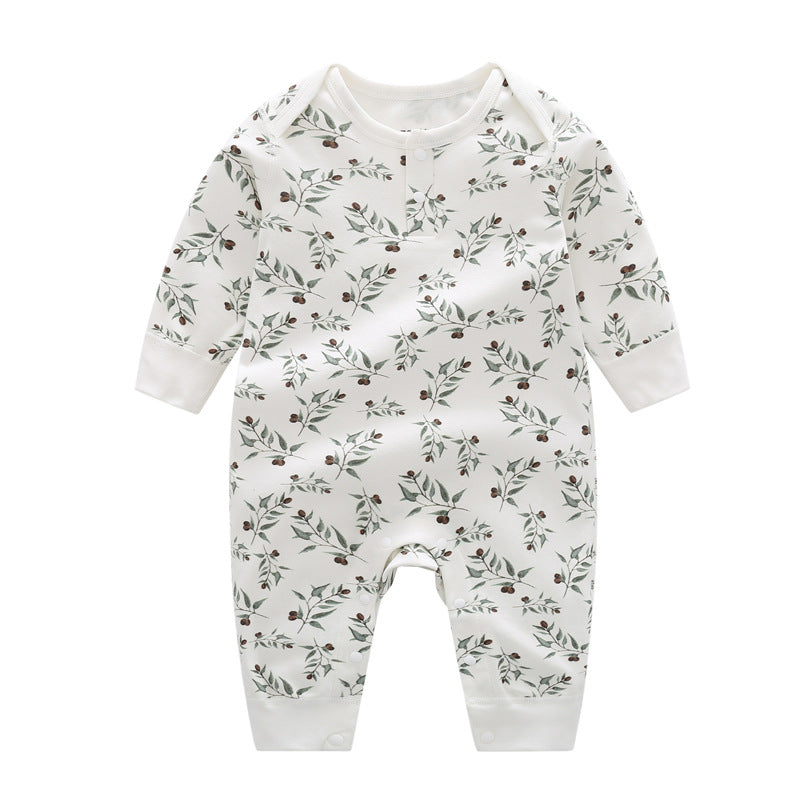 Spring And Autumn Organic Cotton Baby Jumpsuit